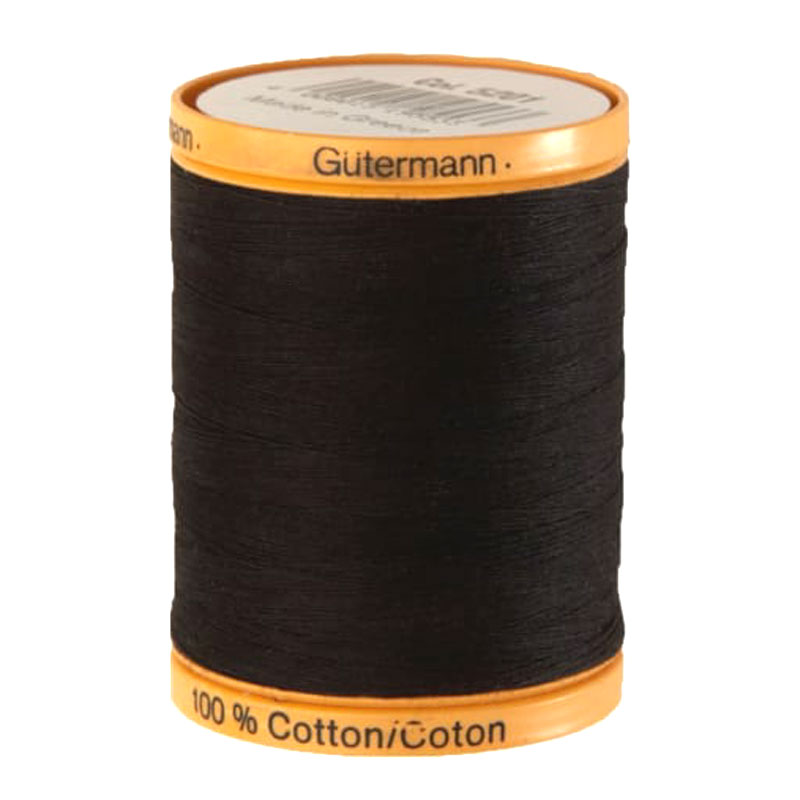 Thread – Gutermann Black Fine Cotton – Berlin Embroidery Designs