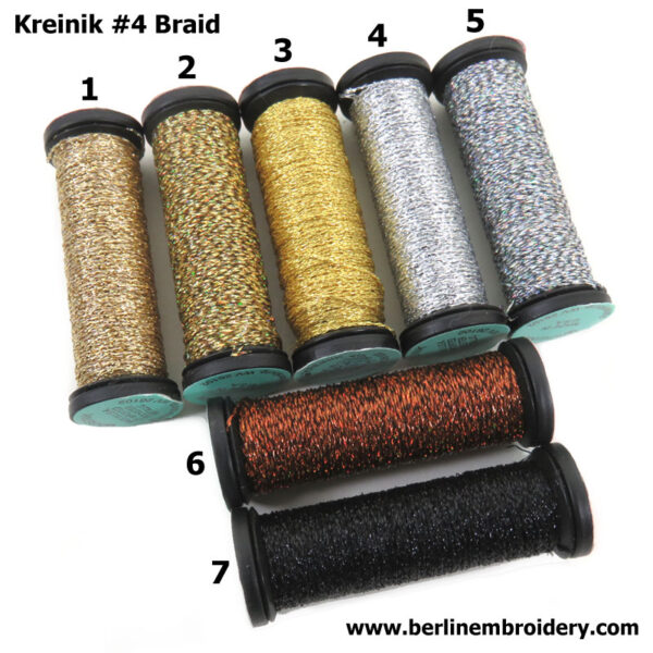 Kreinik Very Fine Metallic Braid #4 12yd-Royal 