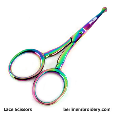 Tooltron 3 1/2 inch Rainbow Curved Safety Scissors with Blunt End