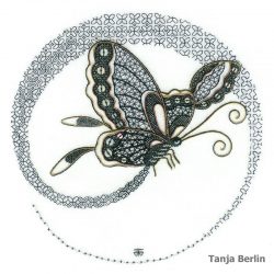 Blackwork Flight of a Butterfly Blackwork Flight of a Butterfly