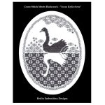 Cross-Stitch Meets Blackwork - Swan Reflections - Group Rate