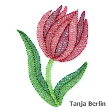 Beginner Needlepoint Kit - Tulips - Stitched Modern