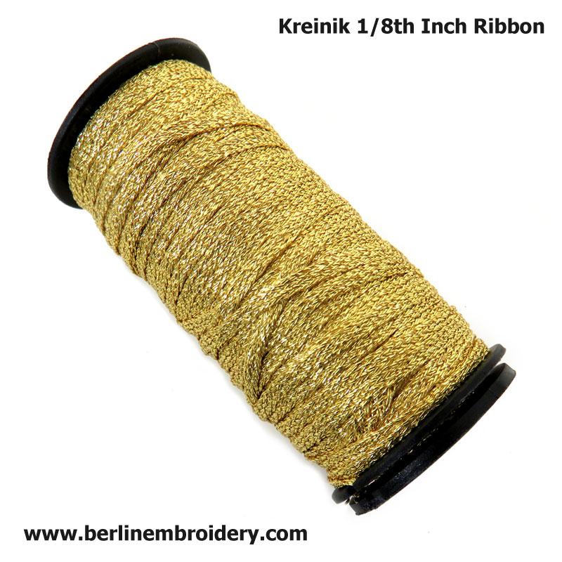 Kreinik 1/8 Ribbon #102 - Vatican Gold - 123Stitch