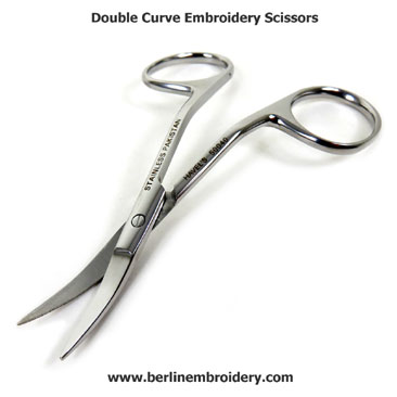 Scissors: Double Curve Hand Embroidery – Berlin Embroidery Designs