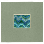 Bargello - Blues, Greens and Beads Stitched by Beppy Berlin #bbgb