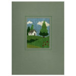 Canvas Work Landscape Needle Point Stitched by Beppy Berlin #npl1