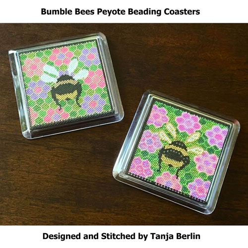 Peyote Beading Pattern - Bumble Bees: Digital Download PDF