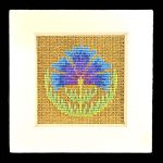 Goldwork Or Nue Cornflower Picture Stitched by Beppy Berlin #goncfp